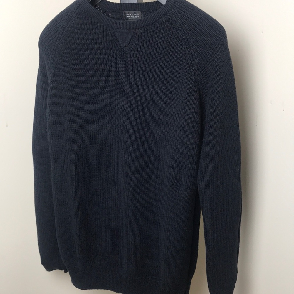 Zara Man Size XL Black Knitted Sweater